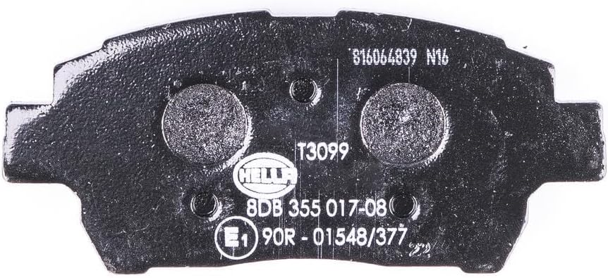 HELLA PAGID 8DB 355 017-081 Bremsbelagsatz - T3099 - Dicke/Stärke: 15.5mm - Bremssystem: Akebono - m
