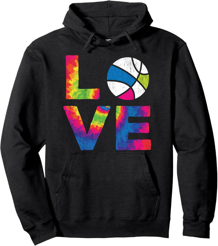Regenbogen-Basketball, Pride, bunt Pullover Hoodie