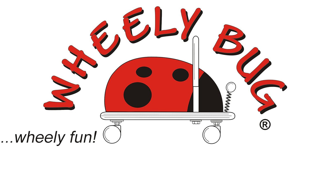 Wheely Bug Ferkel klein, kleines Holzschwein auf Rollen mit Griff, ultimatives cooles Rutschauto, Sp