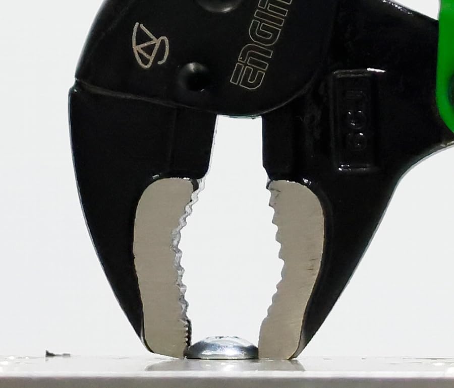 Automatik Gripzange (175mm) mit vertikalen Rillen für Gewinnung/Entfernen beschädigter Schrauben. Au