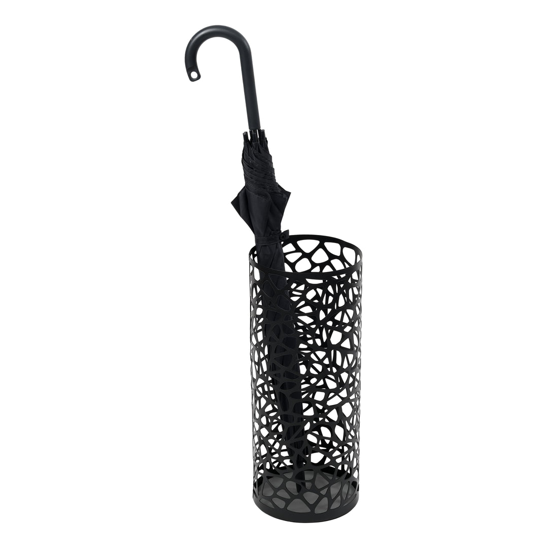 Umbrella Stand Nest round - black One Size Schwarz, One Size Schwarz