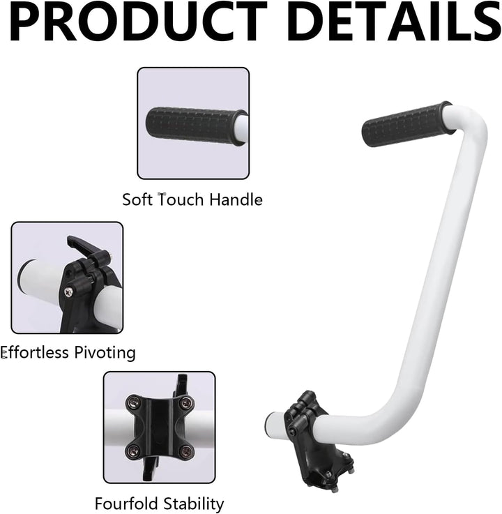 Trimmergriff, Rasentrimmer-Griff aus Aluminium, Ergonomischer Griff für Rasenmäher, Trimmer-Griffver