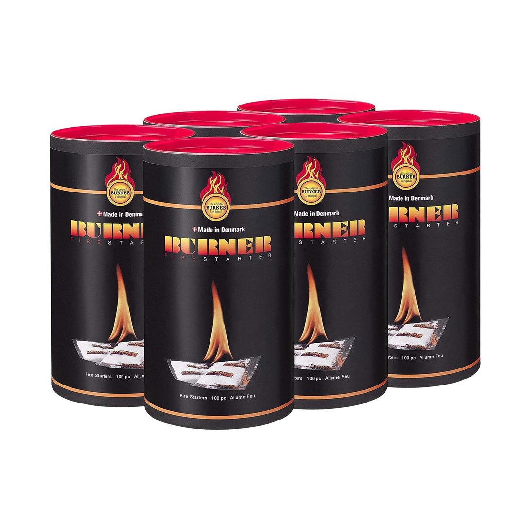 Burner kaminanzünder 600er dose - Die Original Kamin Anzünder für Kamine, Kaminöfen, Offene Feuer, G