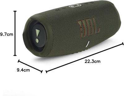 JBL Charge 5 Bluetooth-Lautsprecher in Khaki – Wasserfeste, portable Boombox mit integrierter Powerb