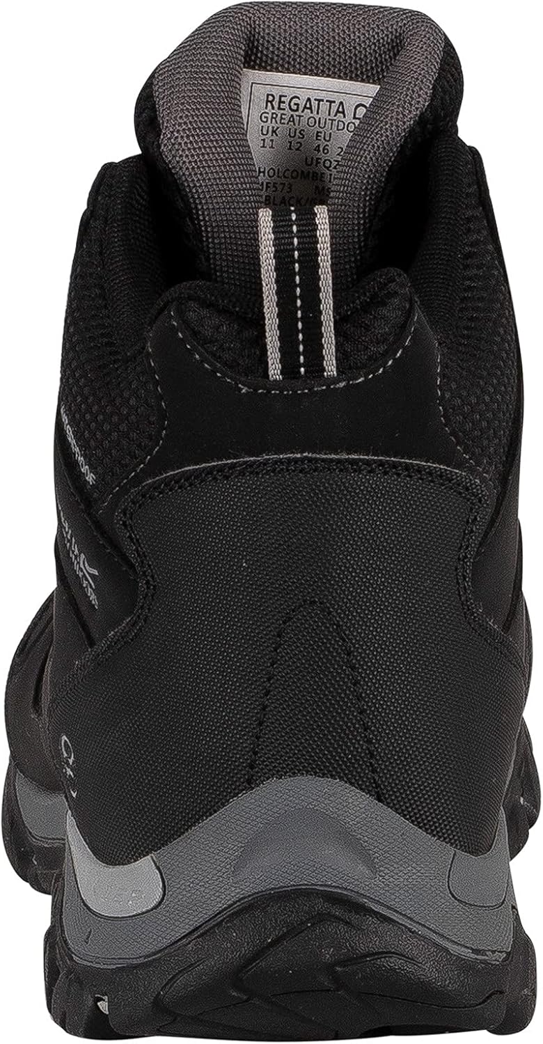 Regatta Herren Holcombe Iep Mid Rise Trekking & Wanderstiefel 44 EU Black Granit, 44 EU Black Granit