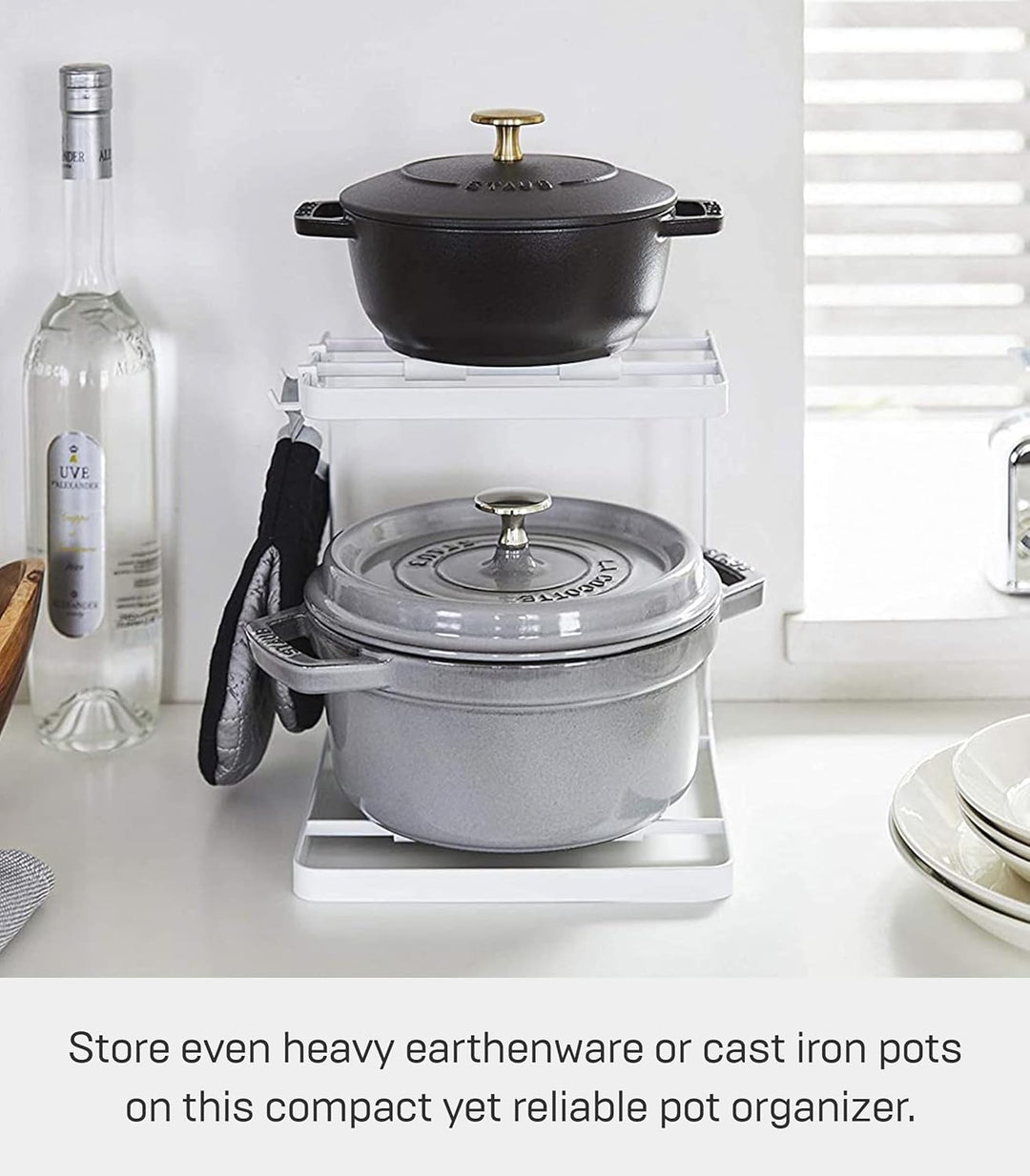 Pot stand - Tower - white Weiss, Weiss