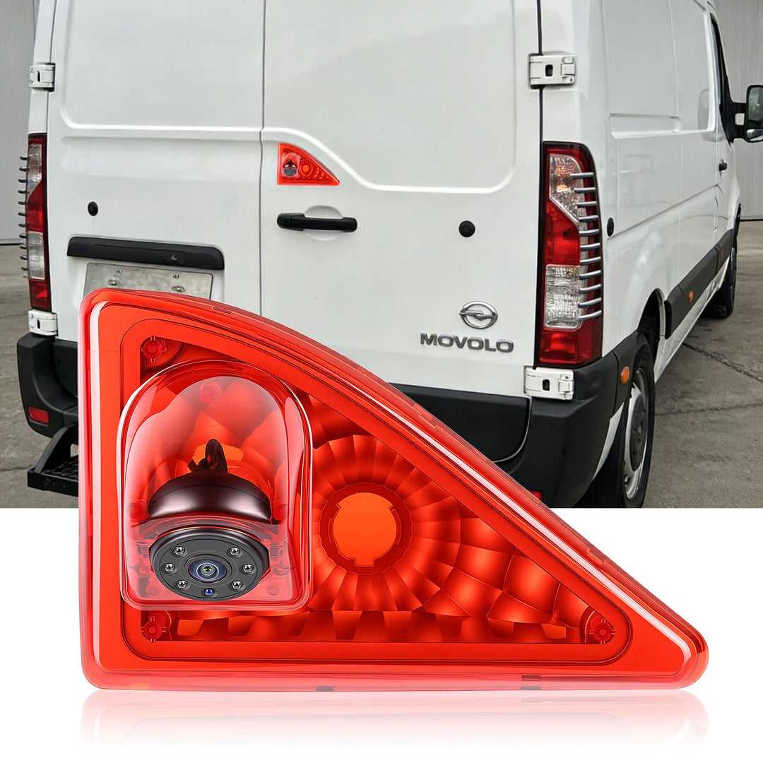 SIXWIN 720P Rückfahrkamera mit Bremsleuchte, Auto Rückfahrkamera für Nissan NV400/Opel Movano/Renaul