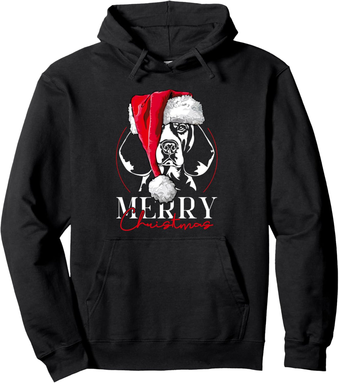 Lustiger Santa Beagle Merry Christmas Weihnachten Hunde Pullover Hoodie