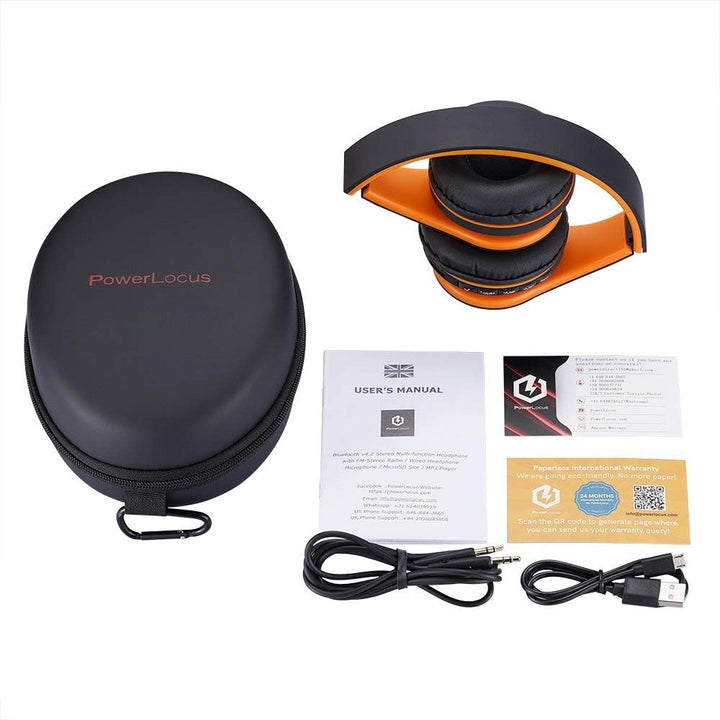 PowerLocus P1 Bluetooth Kopfhörer Kabellos, Wireless 5.0 Bluetooth Kopfhörer Over-Ear, Over Ear Kopf