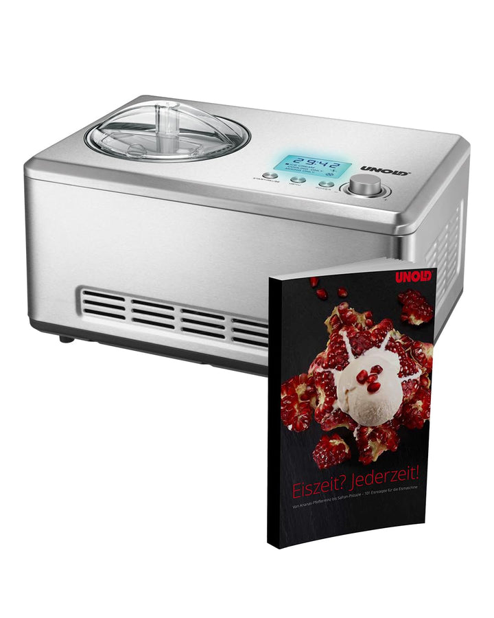 Unold 48976 Eismaschine Nobile inkl. Eisbuch mit 101 Rezepten Speiseeisbereiter 2L vollautomatischer