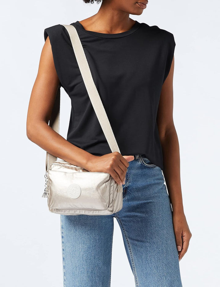 Kipling Damen Abanu M Tasche, Metallic Glow, 24x17x9 cm (B x H T) EU, Metallic Glow