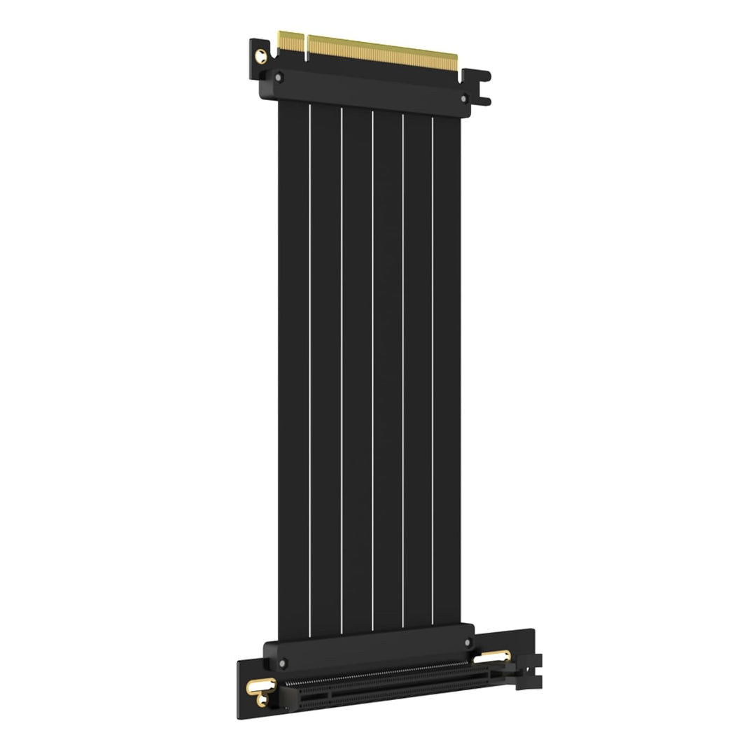 GLOTRENDS 200mm PCIe 3.0 X16 Riser Kabel, Buchse 90 Grad rechter Winkel, kompatibel mit Gen 3 GPUs,