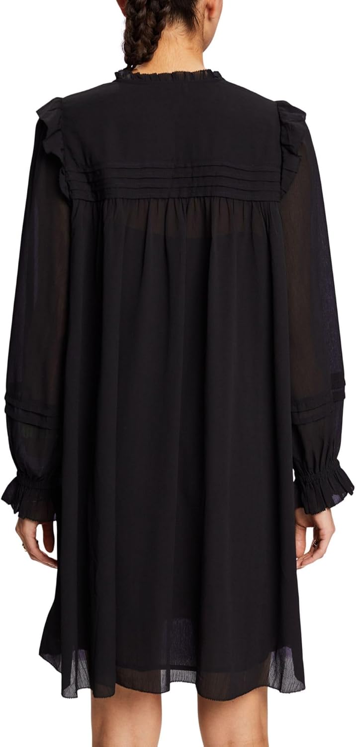 Esprit Damen 103ee1e342 Kleid 34 001/Black, 34 001/Black