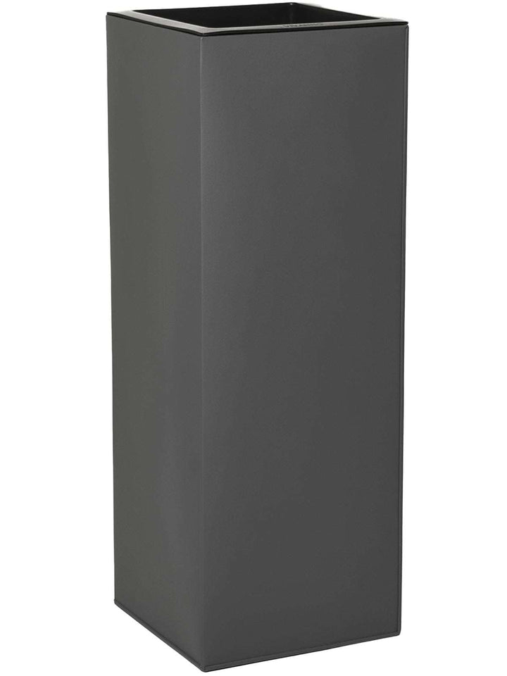 VIVANNO Pflanzkübel Blumenkübel Zink Metall Anthrazit Block 65 mit Einsatz Anthrazit 65x24x24, Anthr