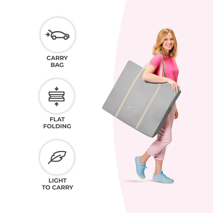 Kinderkraft Babybett 3 in 1 LOVI, Wiege, Reisebett, Wippe, einfaches Zusammen- und Ausklappen, verst