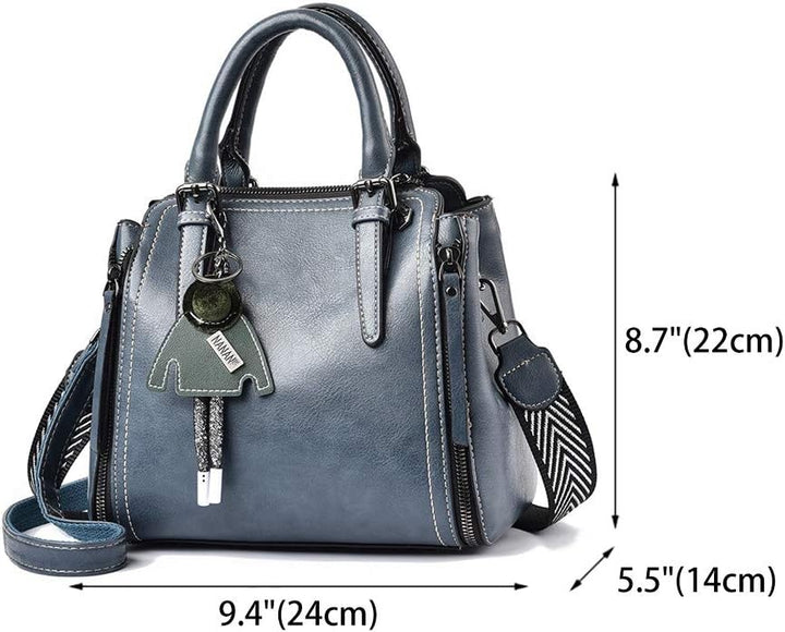 BUKESIYI Damen Tasche Umhängetasche Handtasche Frauen Klein Schultertasche Weekender Lack PU Leder C