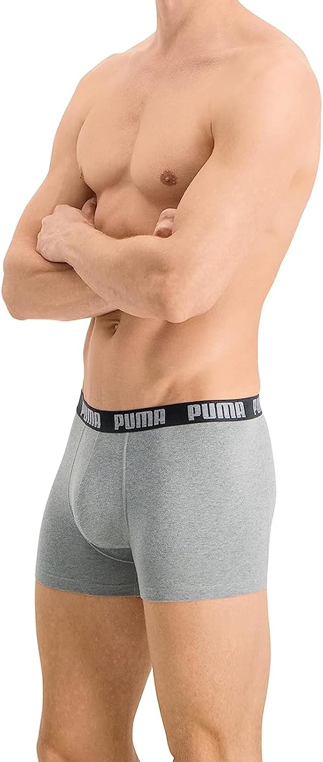 PUMA Herren Boxershorts (3er Pack) M Grey Combo, M Grey Combo