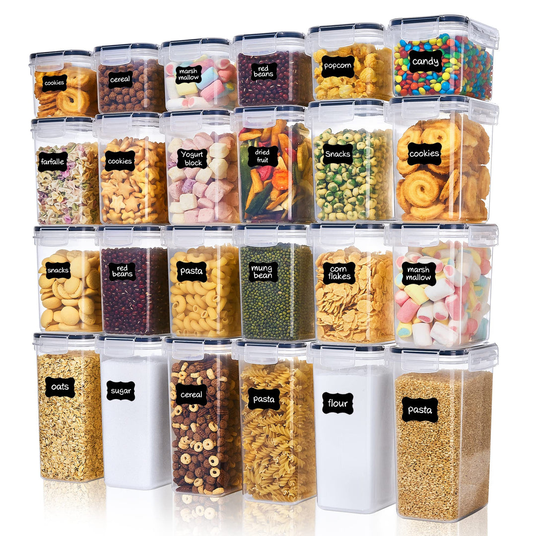 Vtopmart Vorratsdosen Set, Müsli Schüttdose & Frischhaltedosen, Kunststoff Vorratsdosen luftdicht, S