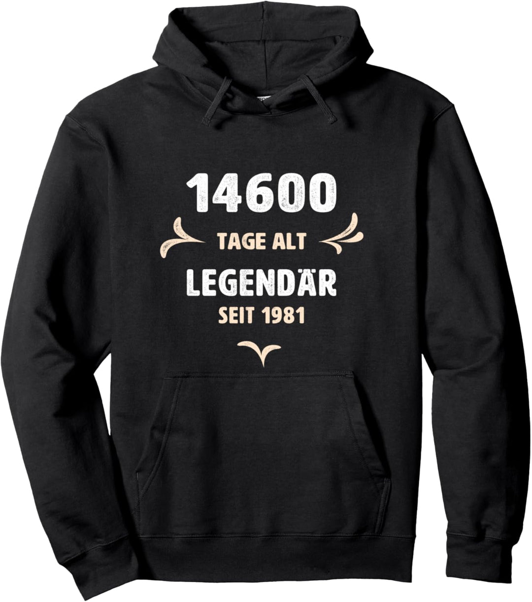 40. Geburtstag Legendär seit Jahrgang 1981 Vintage 40 Jahre Pullover Hoodie