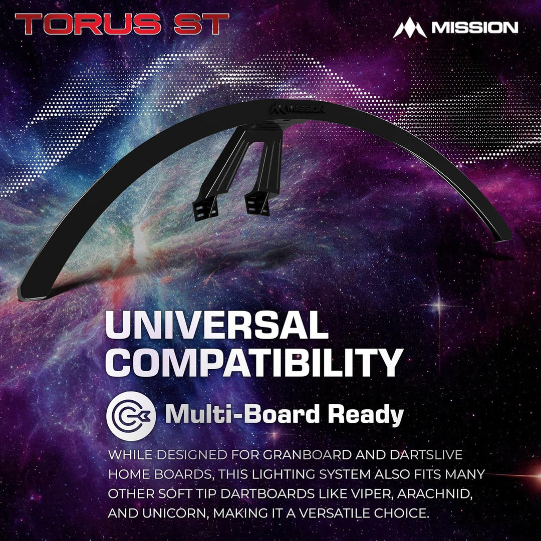Mission Torus ST Elektronisches Dartboard Beleuchtung