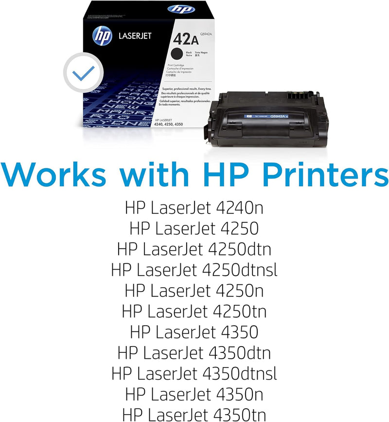 HP 42A Schwarz Original LaserJet Tonerkartusche