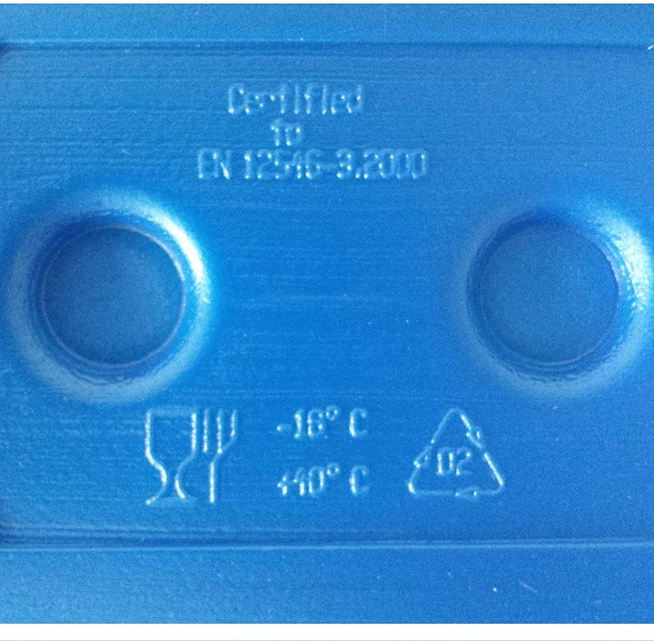 ToCi XXL Kühlakku 8er Set | Freezeboard (32x25 cm) mit je 800 ml | 8 Blaue Kühlelemente Iceakku für
