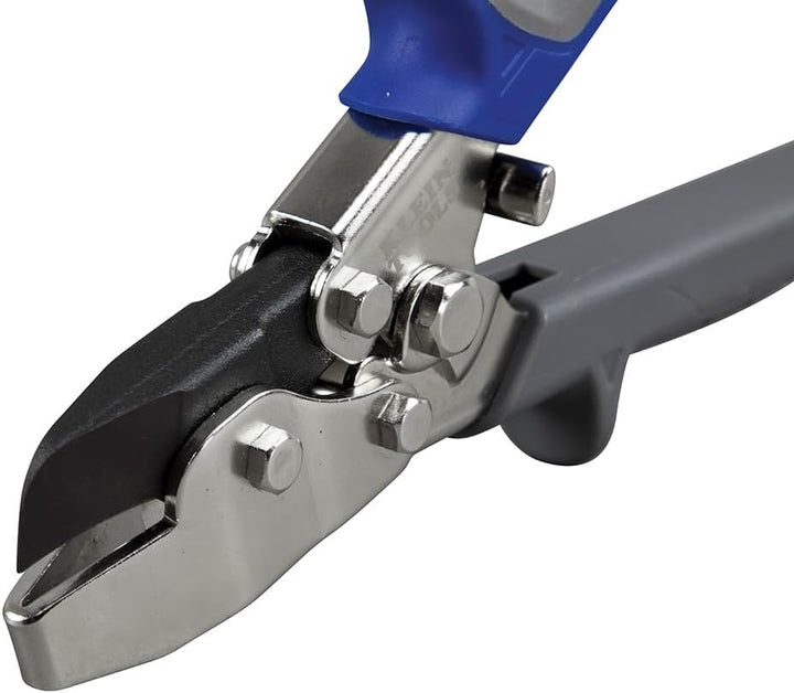 Klein Tools HVAC Werkzeug V Kerbe für Leitungen und Blech, schneidet 30 Grad V, blau/grau, 86526