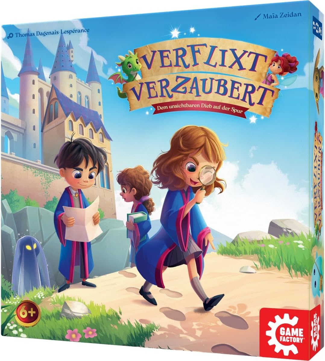 Game Factory 646030 Verflixt Verzaubert, das magische Deduktionsspiel und Würfelspiel für Kinder, ko