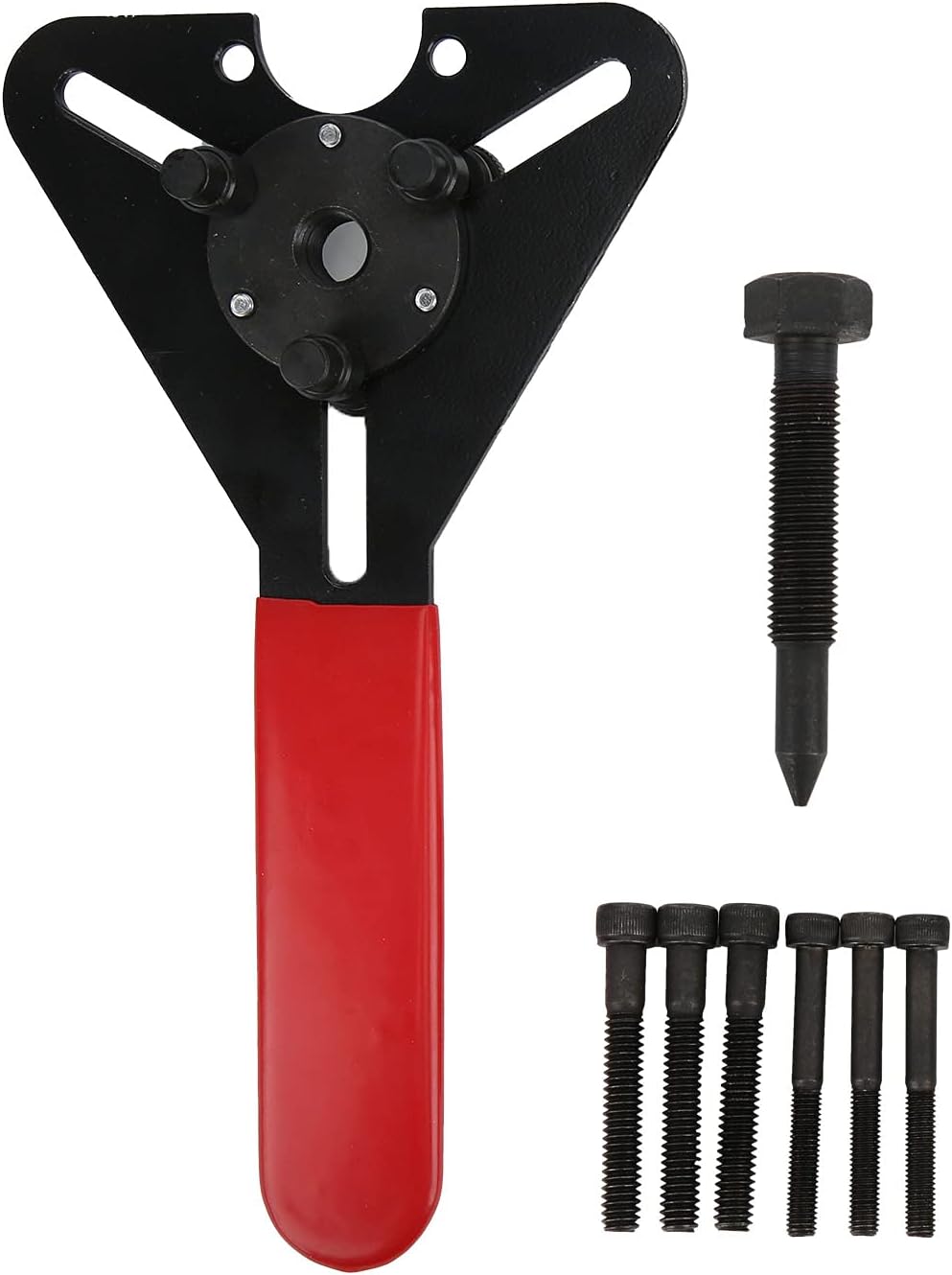 Yctze R134a Klimaanlage Kupplungshaltewerkzeug, Stahl Auto A/C Reparatur Doppelzweckschlüsselsatz Ku