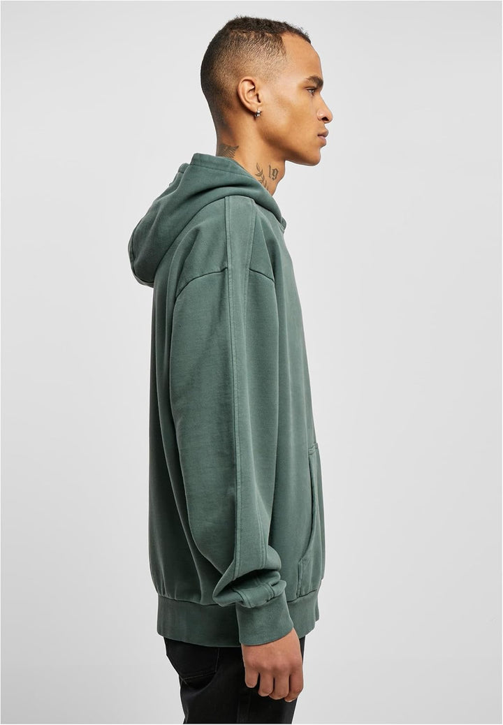 Urban Classics Herren Kapuzenpullover Heavy Terry Garment Dye Hoody, Männer Sweatshirt in Oversized