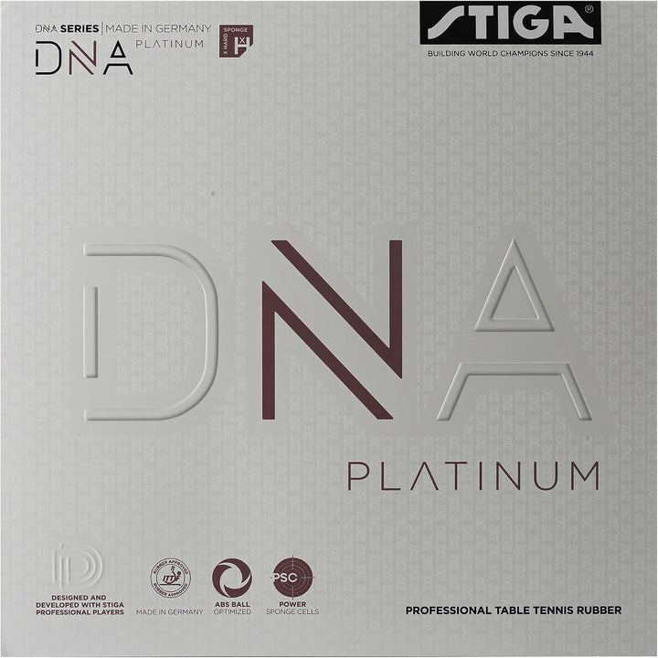 Stiga Unisex-Adult DNA Platinum Xh Tischtennisbelag 2.3 Schwarz, 2.3 Schwarz