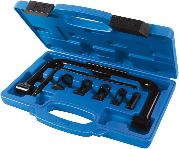 Silverline 494569 Ventilfederspanner, Schwarz, 16–30 mm, 10 - Teilig Satz