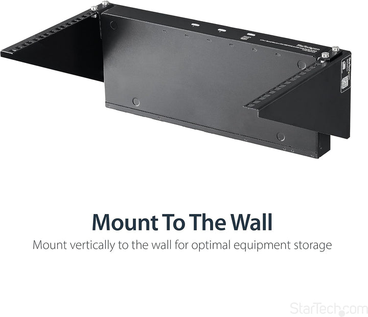 StarTech.com 6HE Wandmontage Halterung für Patch Panele - 19 Zoll - Stahl - Vertikale Montagehalteru