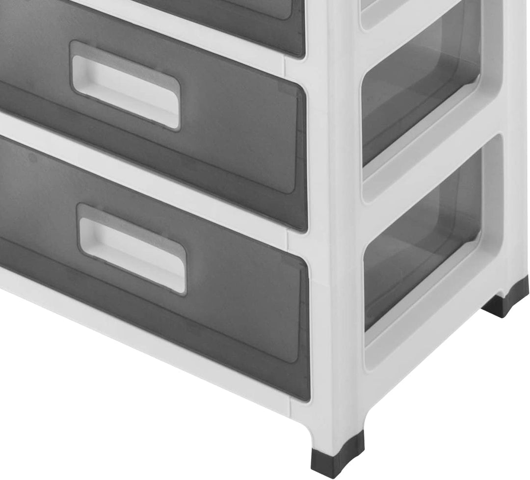 Kunststoff Rollcontainer, Rollwagen mit Schubladen, Schubladenturm für Schlafzimmer, Wohnzimmer, Arb