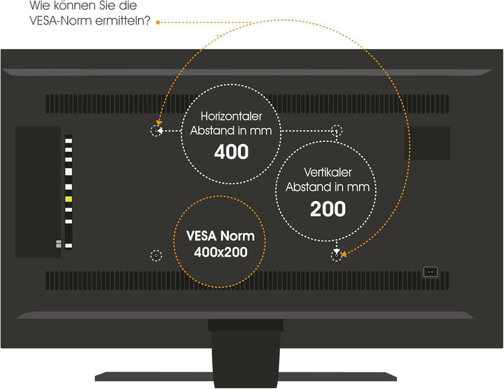 mywall Monitorhalterung HL18L mit Federsystem für Flachbildschirme, integriertes Kabelmanagement, hö