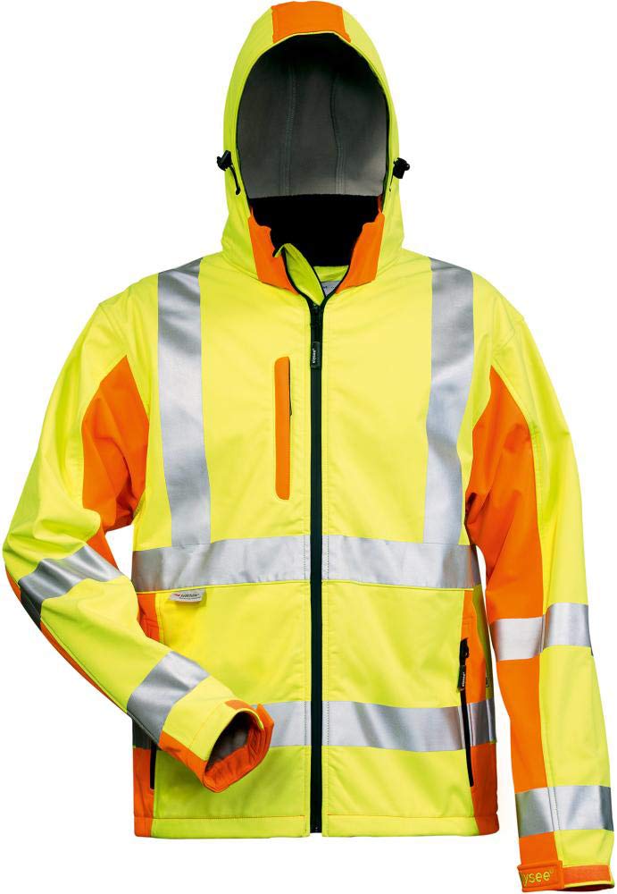 Elysee Warnschutz-Softshelljacke "Adam" Grösse, 1 Stück, 3XL, gelb/orange, 22735-3XL, 3XL