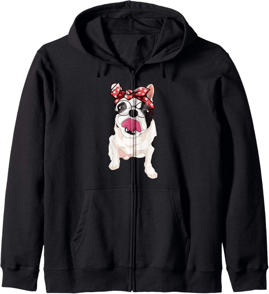 Sonnenbrille Bandana Frenchie Hund Französische Bulldogge Kapuzenjacke