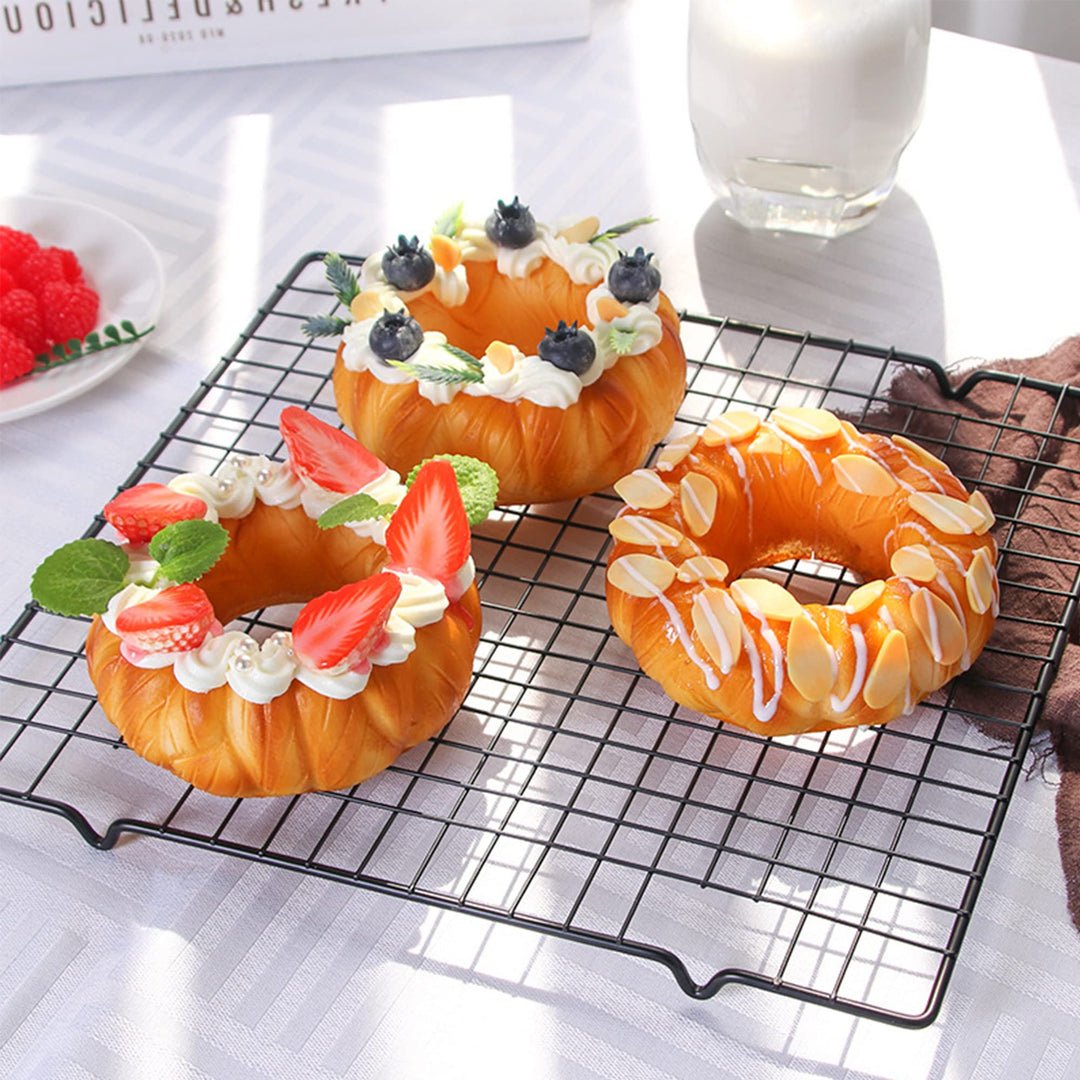 3 Pcs Gefälschte Kuchen Donut, Künstliche Obstkuchen, Fake Bread, Gefälschte Brot, Backwaren und Geb