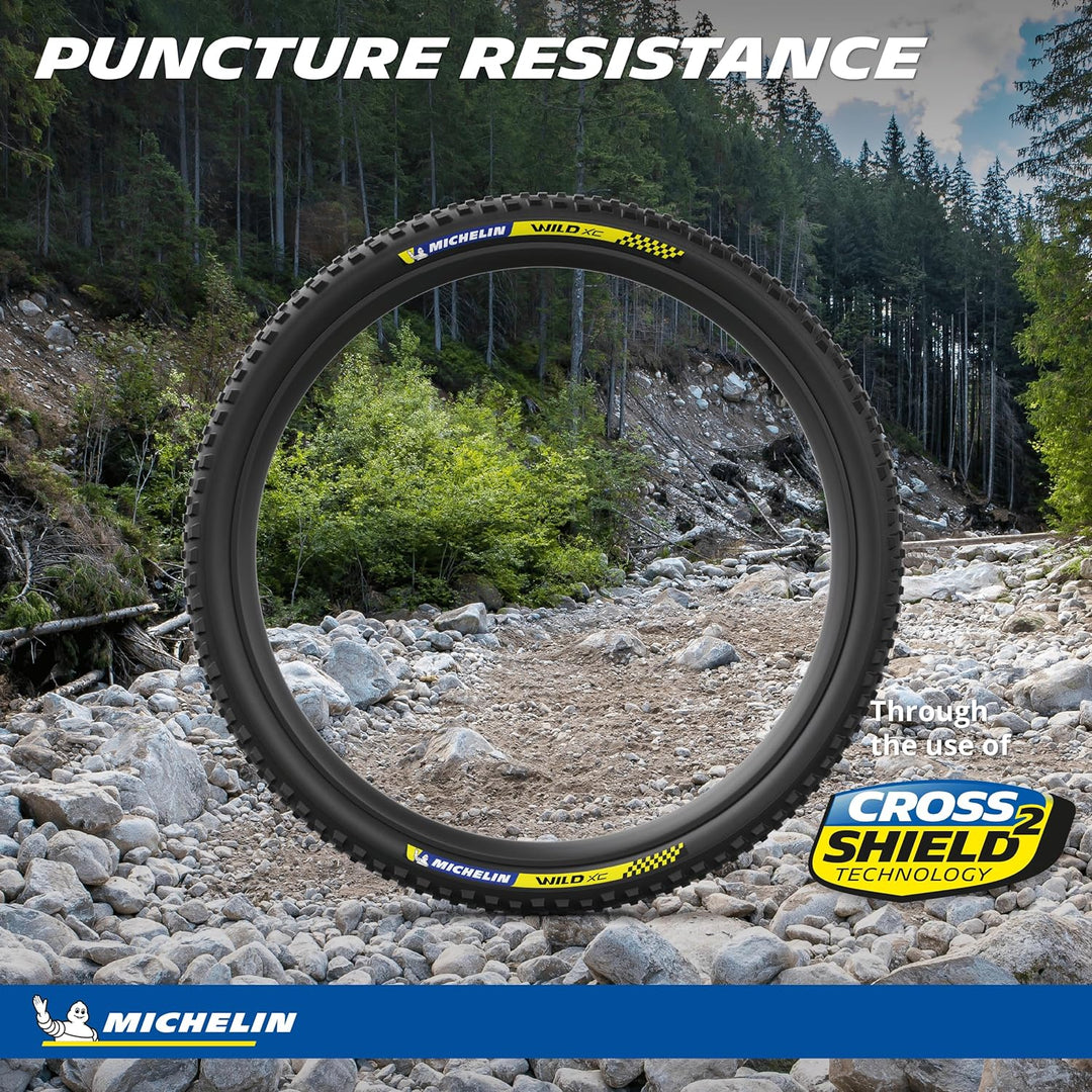 MICHELIN Wild XC Racing Line, MTB Fahrradreifen, Schwarz, 29x2.25"