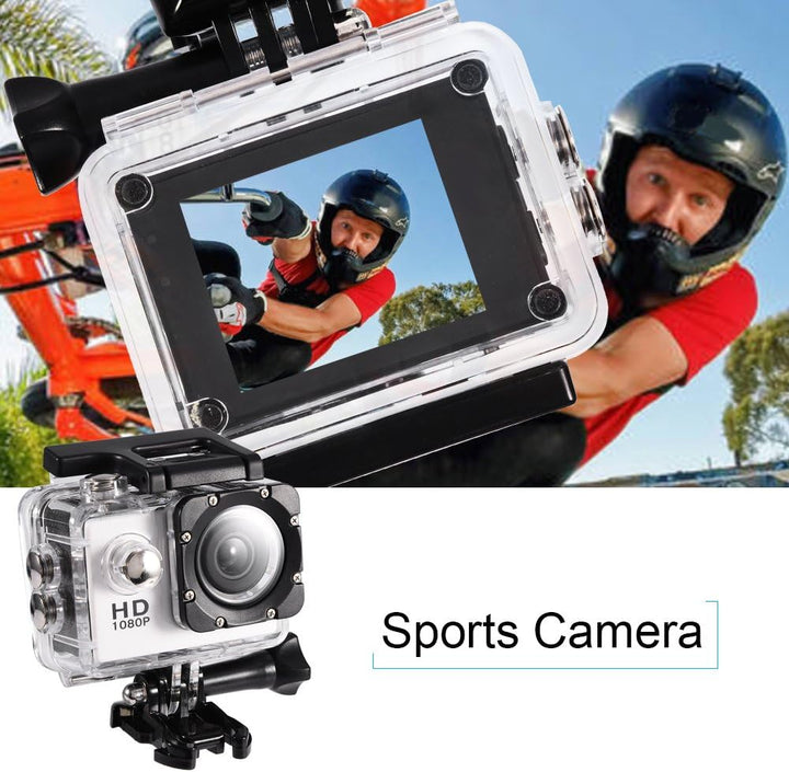 Mini DV Sportkamera, Action Kamera 4K wasserdichte 30 m Outdoor Sportvideo DV Kamera 1080P Full HD L