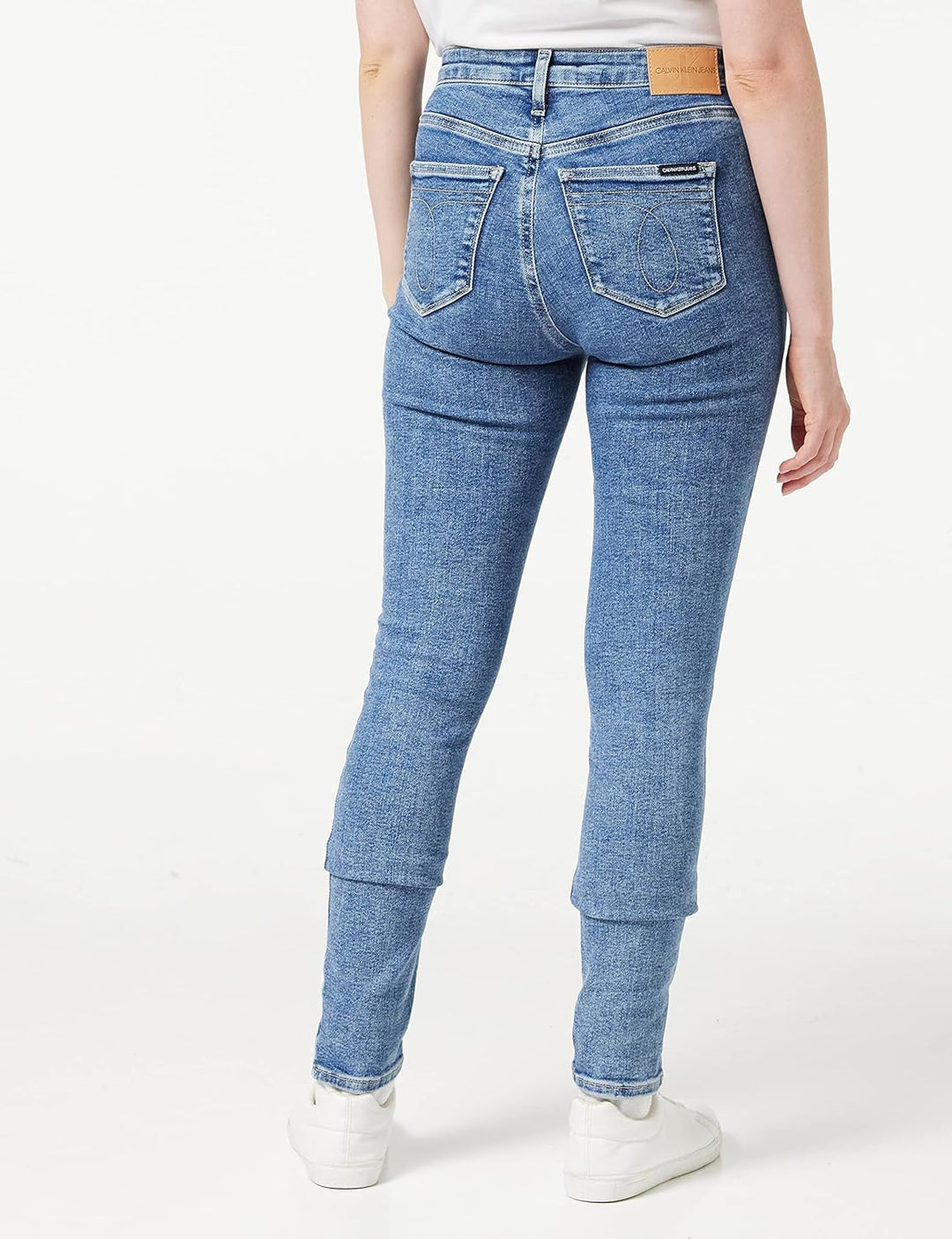Calvin Klein Jeans Damen HIGH Rise Skinny Jeans, Denim Medium, 24W / 34L