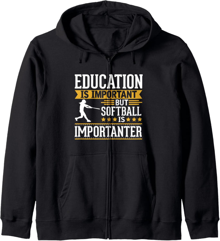 Softball Is Importanter Funny Gift Kapuzenjacke