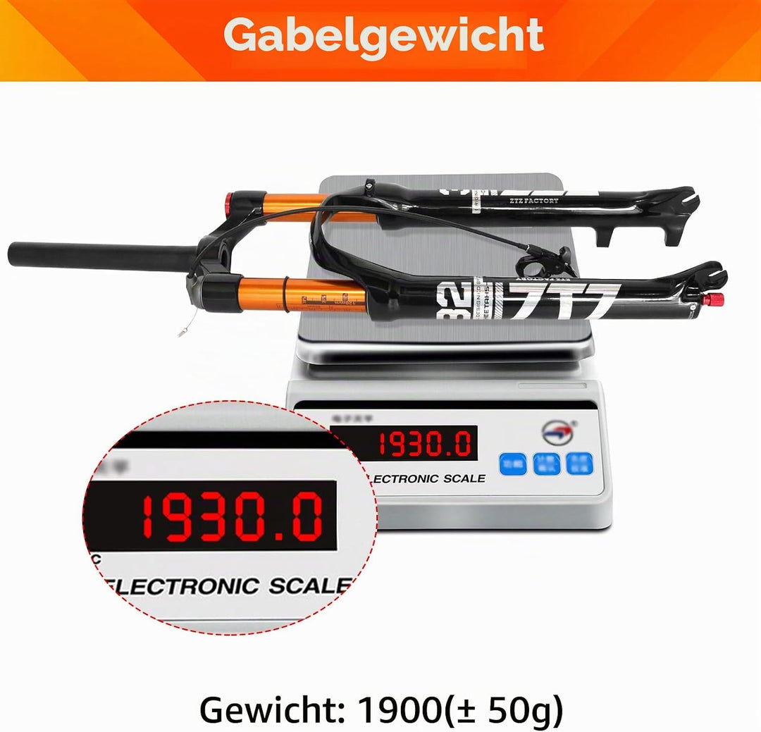 ZTZ Magnesiumlegierung Mountain Front Gabel Luftdruck Stossdämpfer Gabel Fahrrad Zubehör Romote Lock