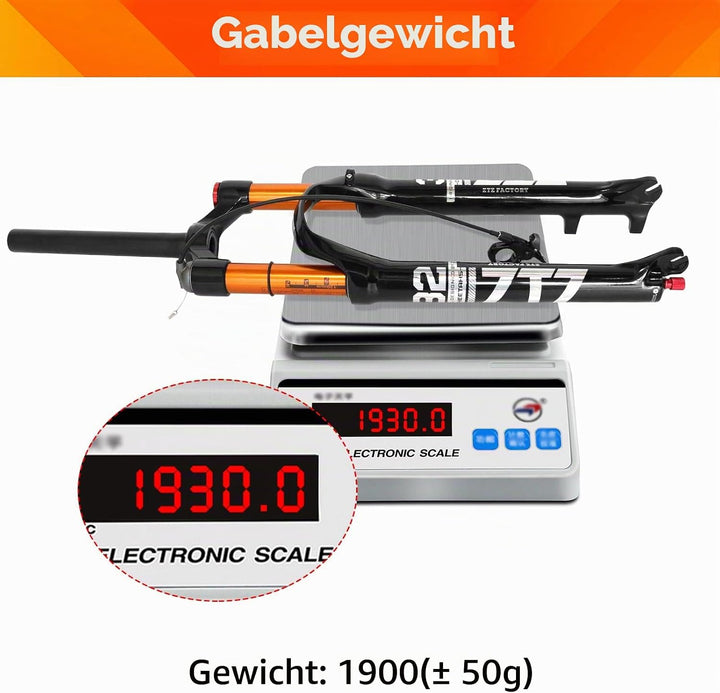 ZTZ Magnesiumlegierung Mountain Front Gabel Luftdruck Stossdämpfer Gabel Fahrrad Zubehör Romote Lock