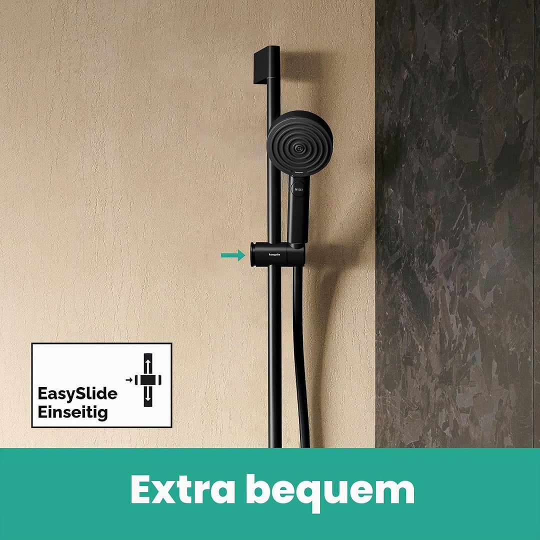 hansgrohe 24400670 Unica Pulsify S 65 cm mit Push Handbrausehalter und Isiflex Brauseschlauch 160 cm