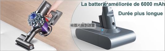 4600mAh Ersatzakku für Dyson V8 SV10 Akku Li-Ionen Batterie für Dyson V8 Absolute Animal SV10 Schnur