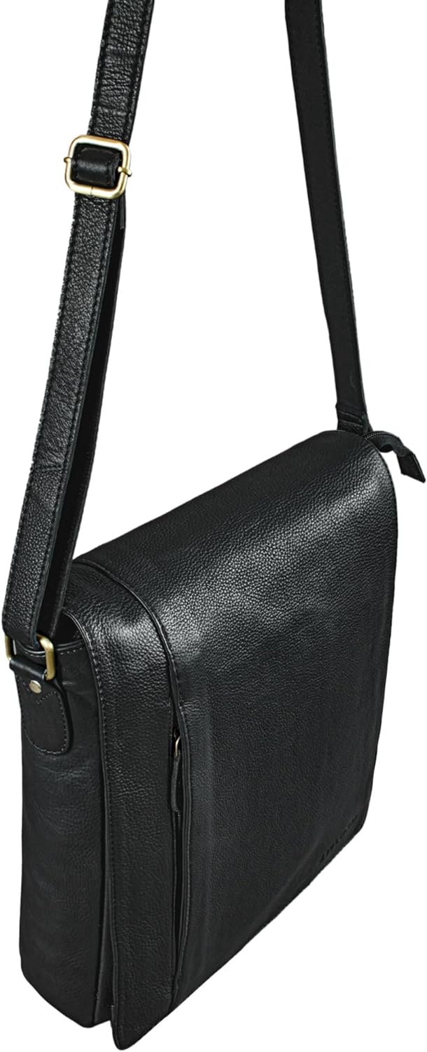 STILORD 'Paul' Umhängetasche Herren Leder Hochformat Messenger Bag im Vintage Design Ledertasche für