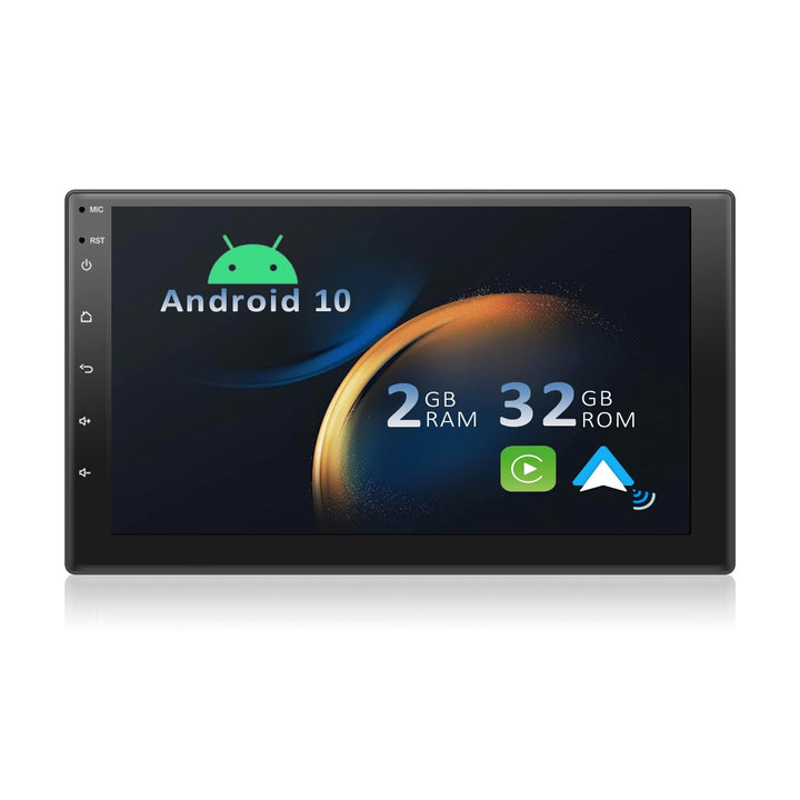 YUNTX Android 10.0 Doppel Din Autoradio mit navi - GPS 2 Din - Rückfahrkamera einbeziehen - 7 Zoll -