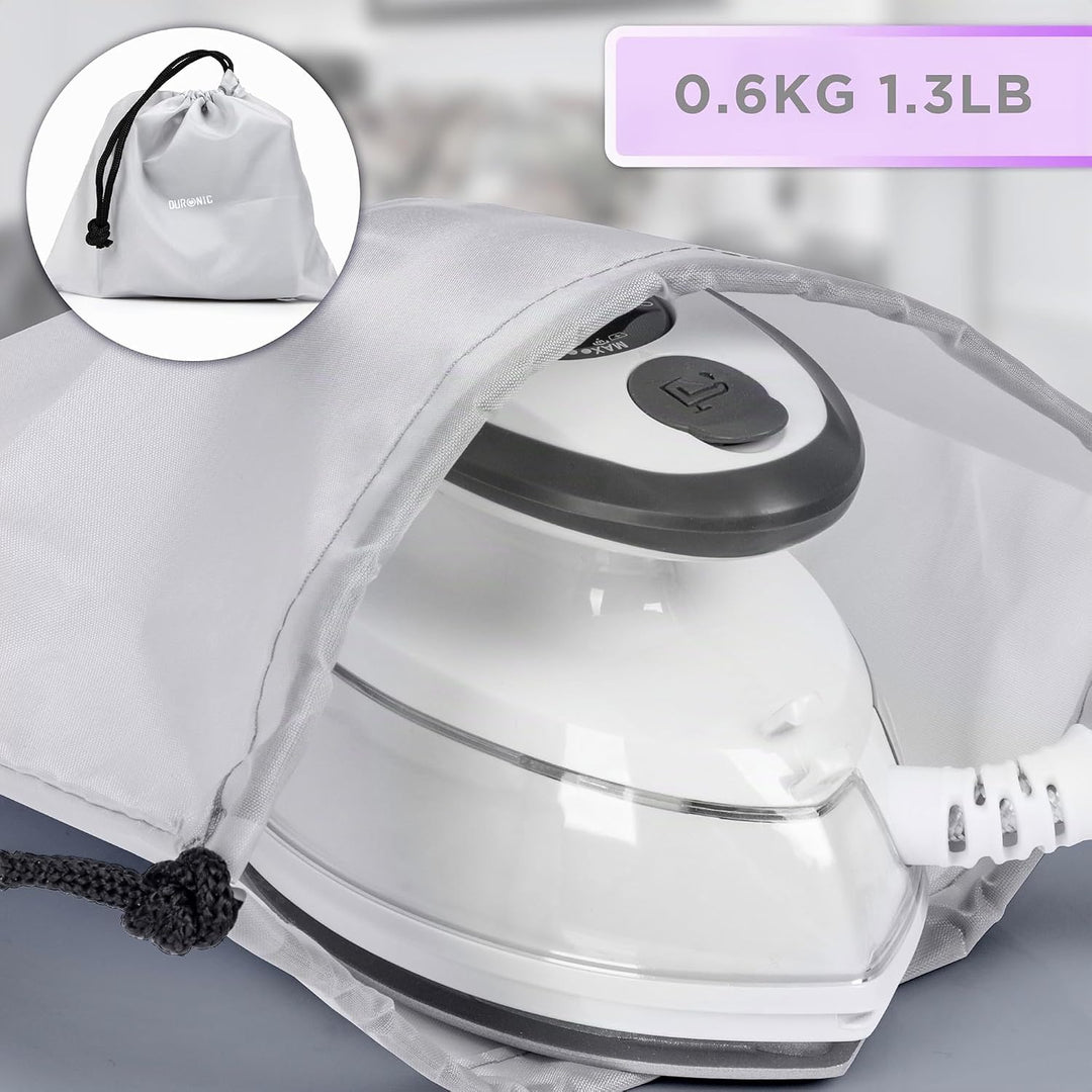 Duronic SI3 WE Mini Reisebügeleisen, 400W Mini Bügeleisen, Dampfbügeleisen 35ml Wassertank, kleines