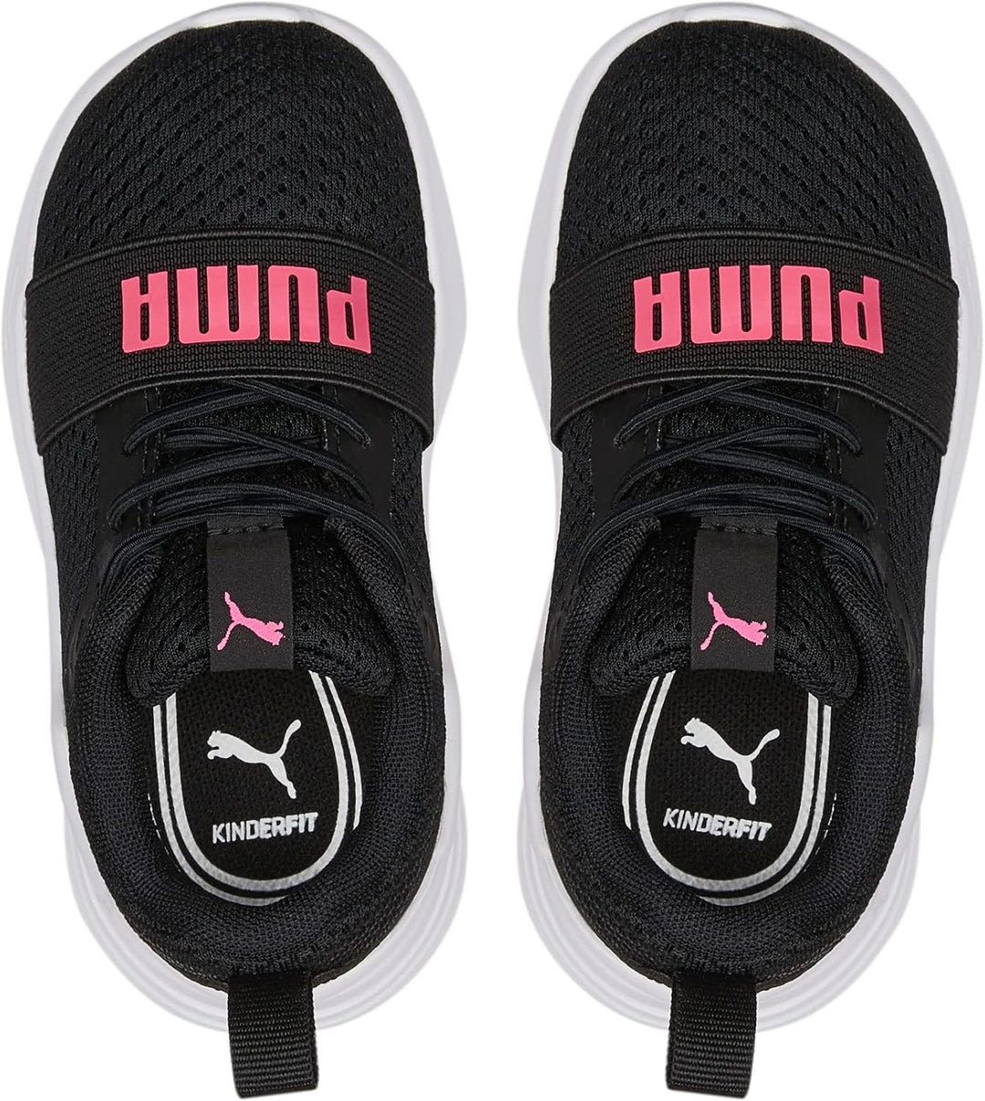 PUMA Unisex Baby Wired Run Ac Inf Sneaker 20 EU Puma Black Sunset Pink, 20 EU Puma Black Sunset Pink
